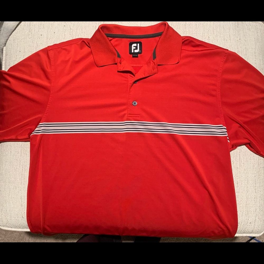 Red Foot Joy Golf Polo